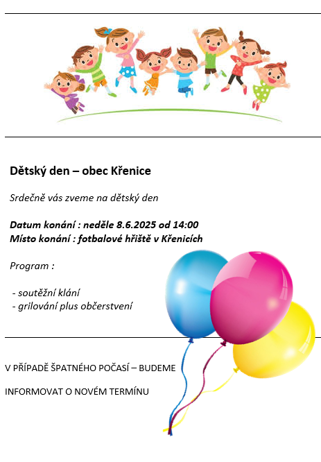 Pozvánka na dětský den 08-06-2025