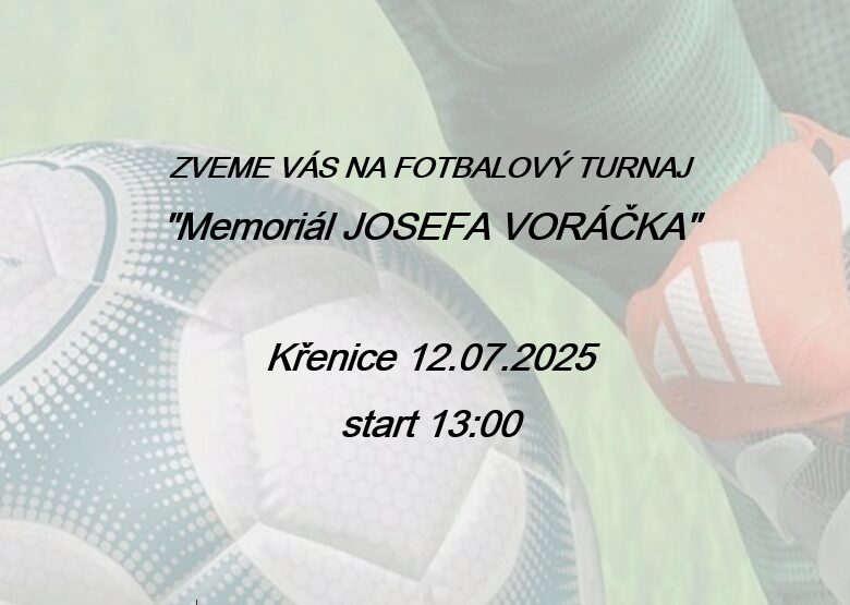 Pozvánka na fotbalový turnaj 12-07-2025