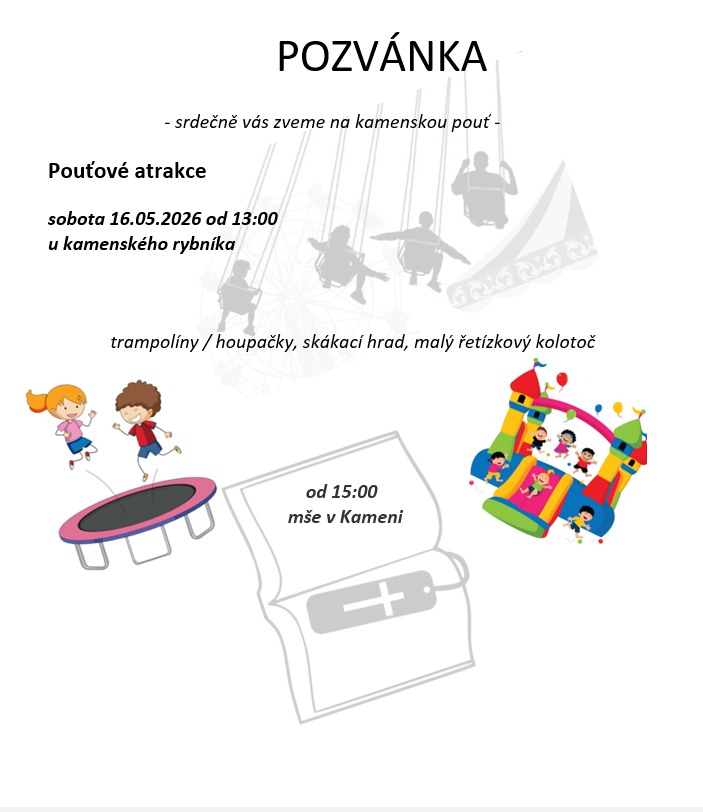 Pozvánka na pouť Kámen 16-05-2026